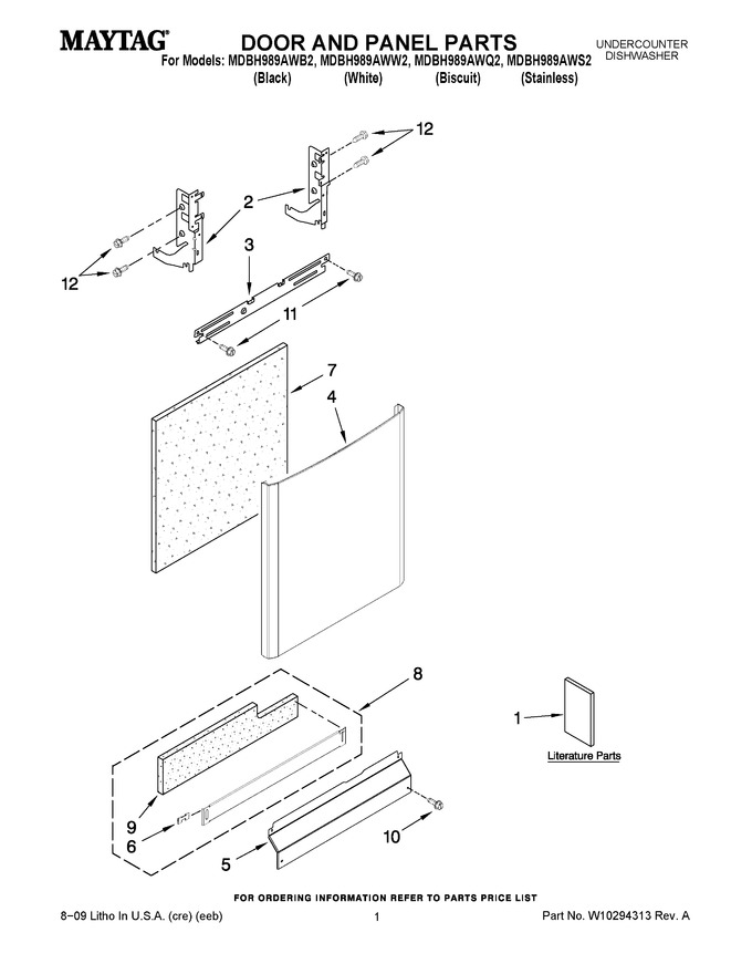 Diagram for MDBH989AWW2