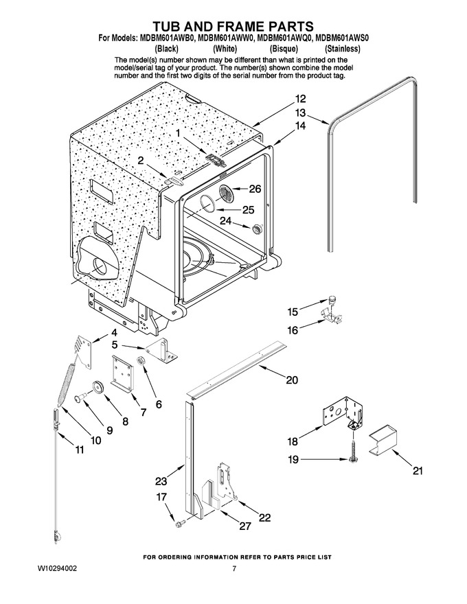 Diagram for MDBM601AWW0