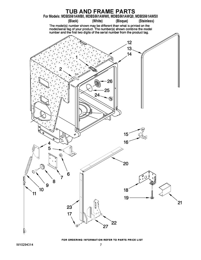 Diagram for MDBS561AWW0