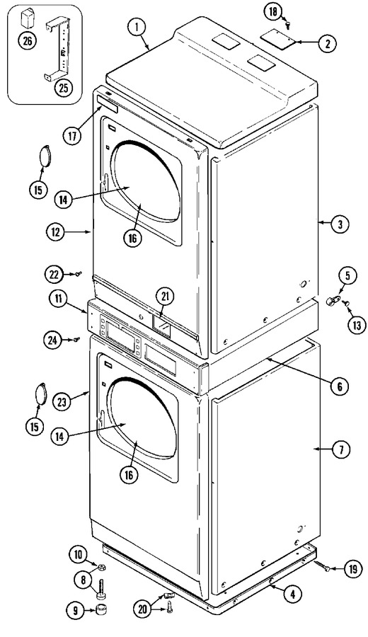 Diagram for MDE11PDACW