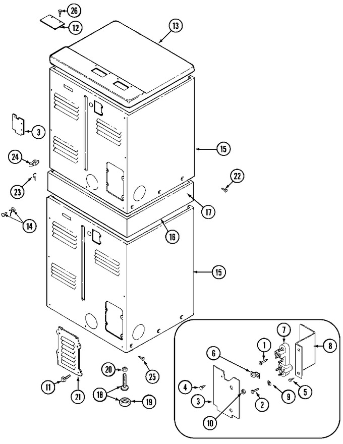 Diagram for MDE13PDBCW