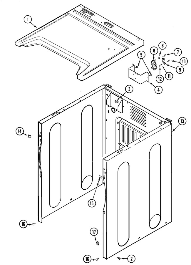 Diagram for MDE3600AYW