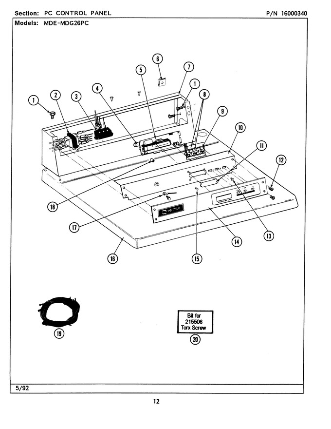 Diagram for MDE26PCAEG