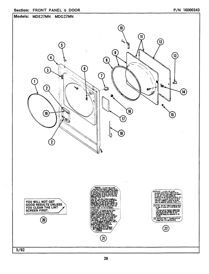 Diagram for MDE27MNAEW