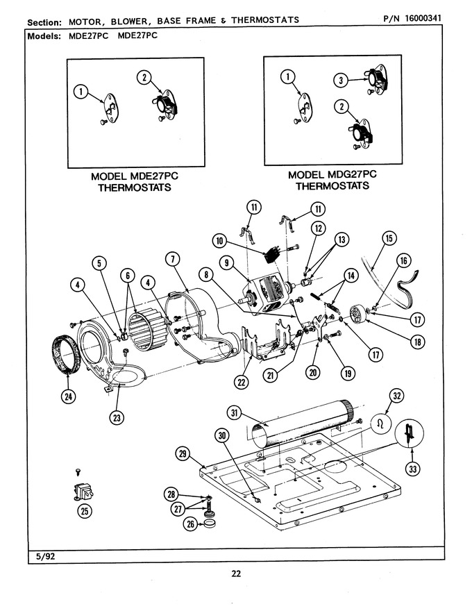 Diagram for MDE27PCACW