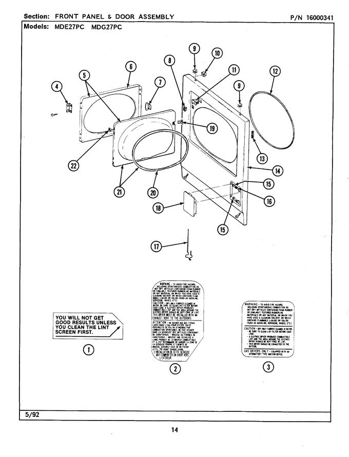 Diagram for MDE27PCADL