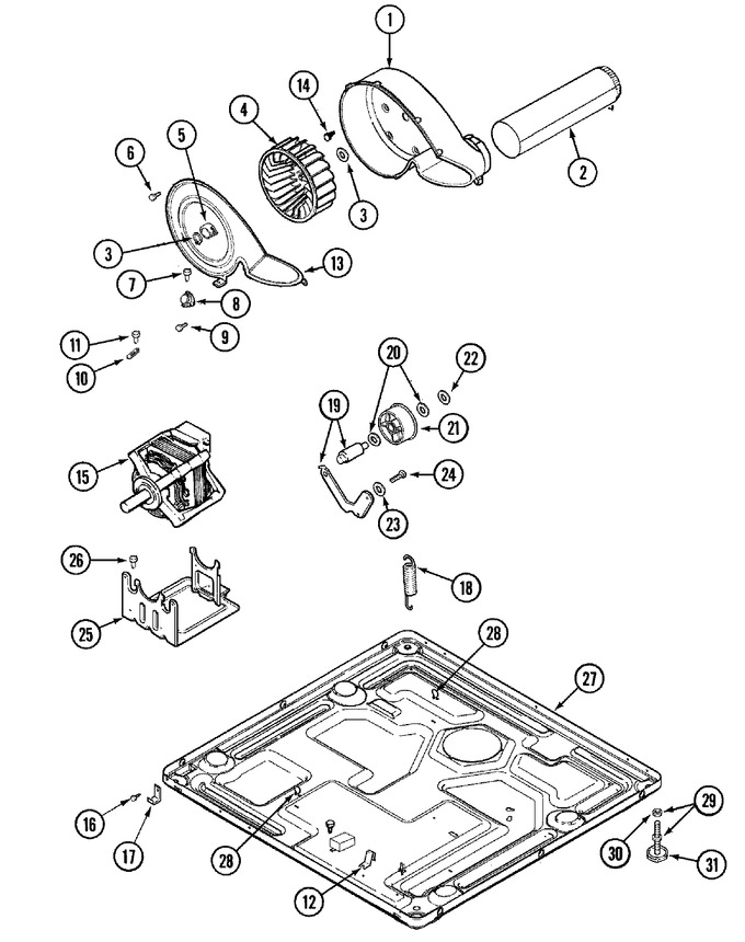 Diagram for MDE3600AYW