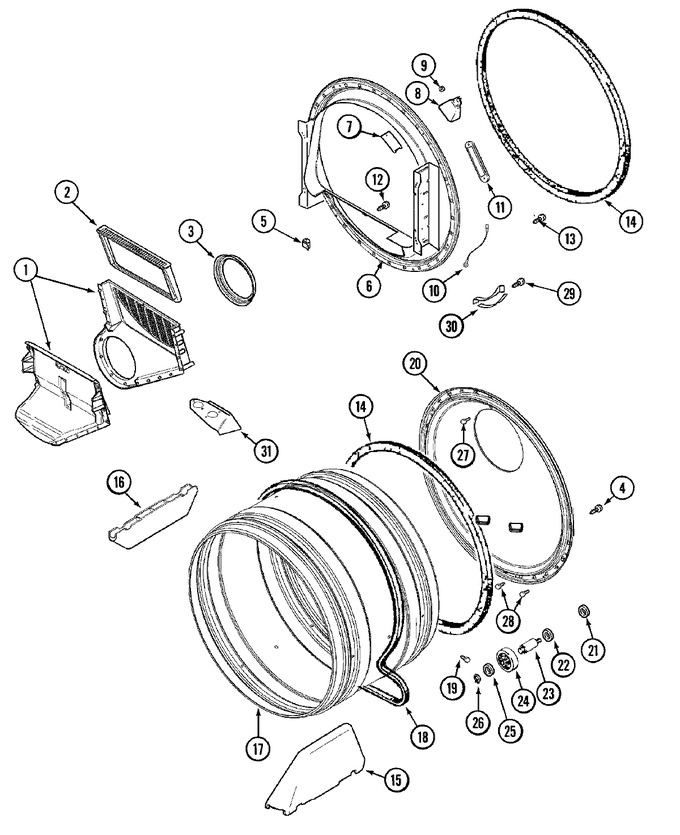 Diagram for MDE5500AZW