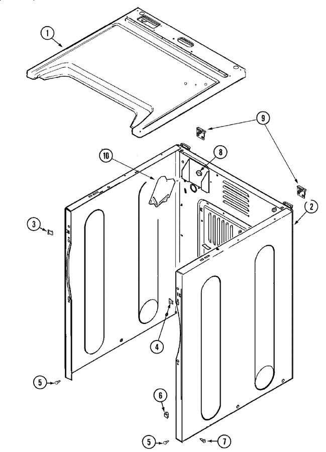 Diagram for MDG3600BWW