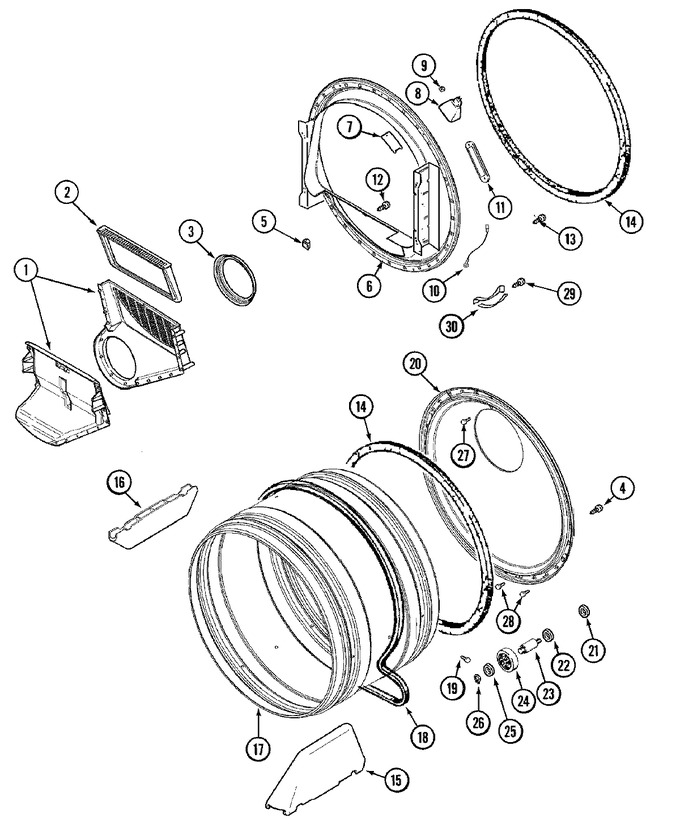 Diagram for MDG3600BWW