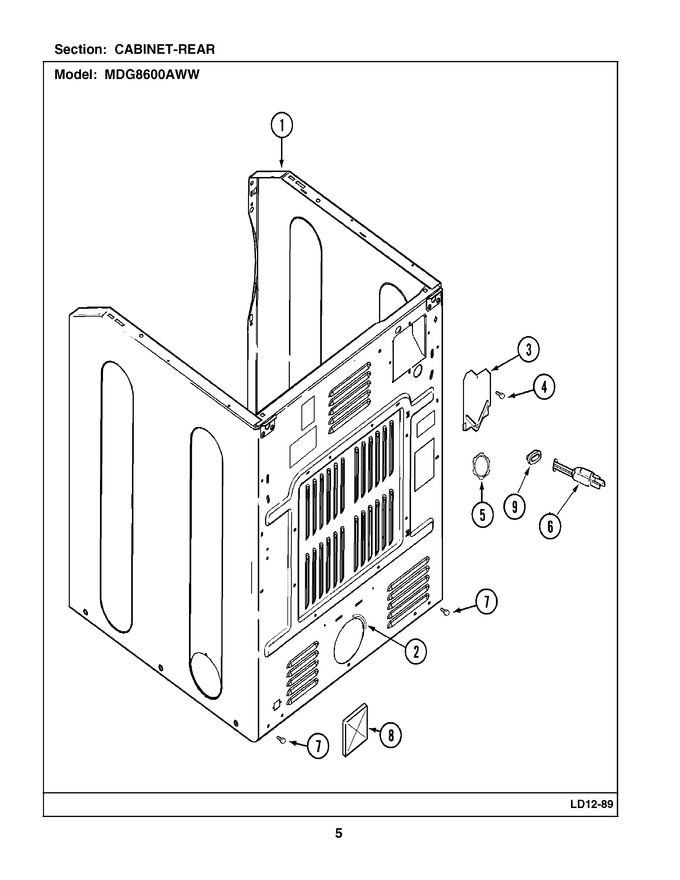 Diagram for MDG8600AWW