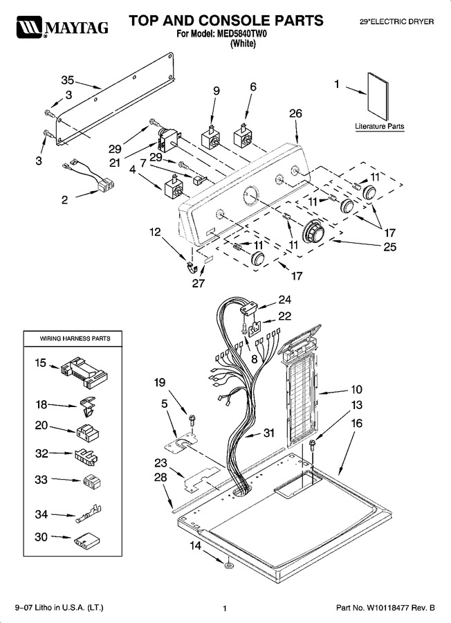 Diagram for MED5840TW0