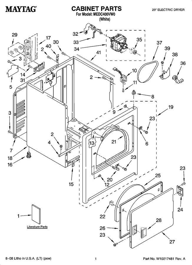 Diagram for MEDC400VW0