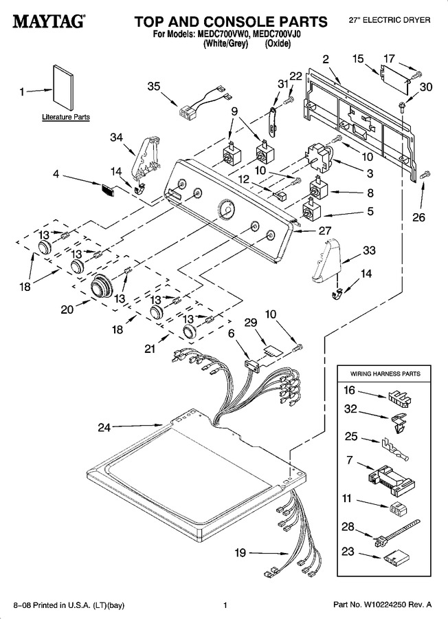 Diagram for MEDC700VW0