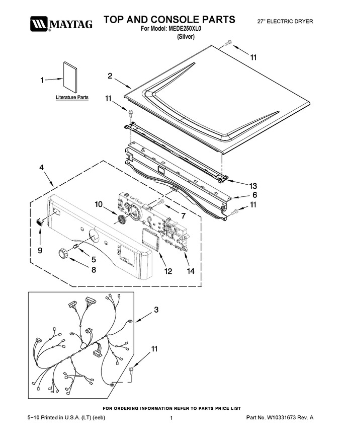 Diagram for MEDE250XL0