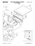 Diagram for 01 - Top And Console Parts