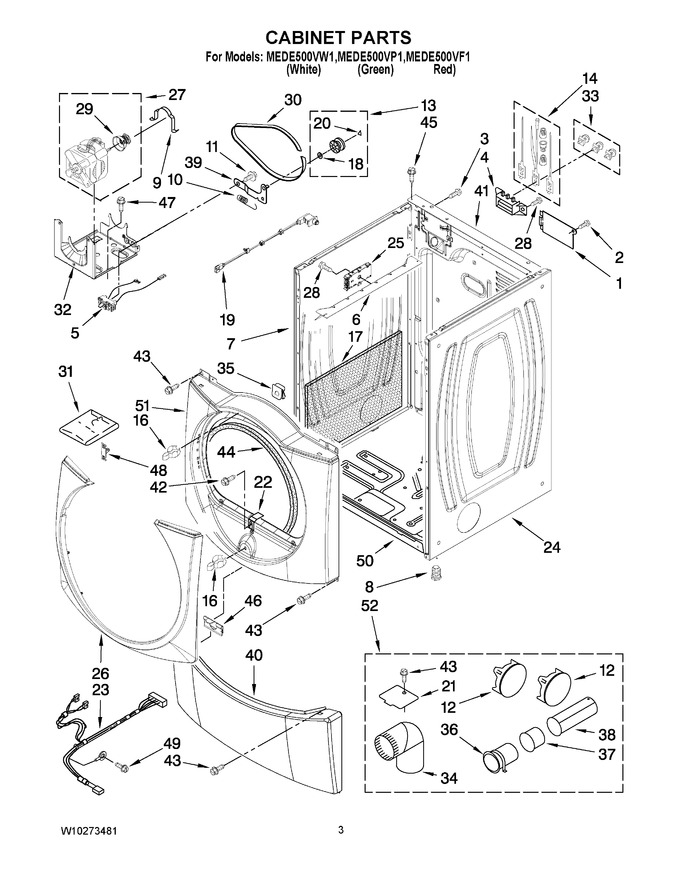 Diagram for MEDE500VW1