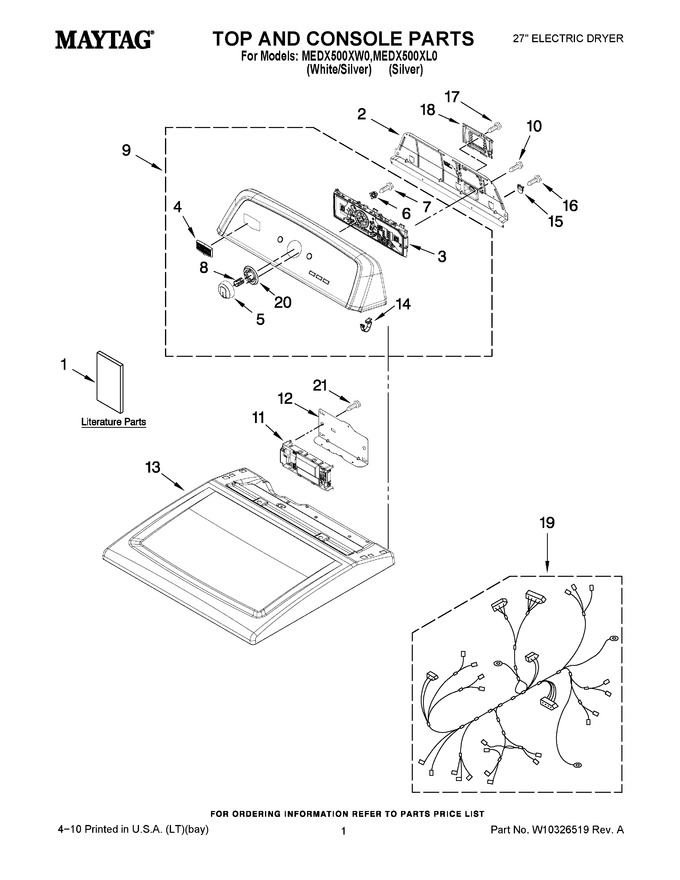 Diagram for MEDX500XW0
