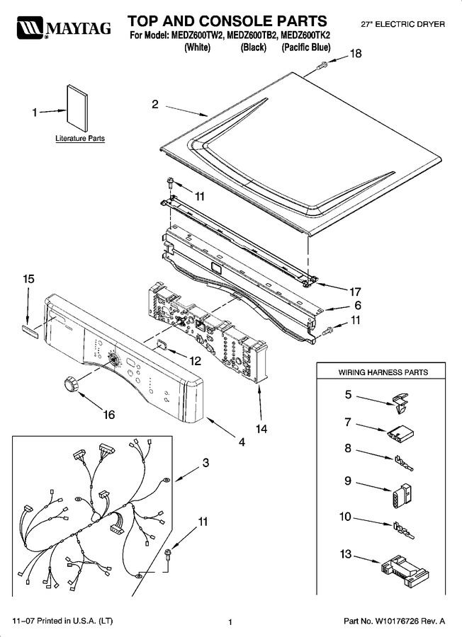 Diagram for MEDZ600TW2