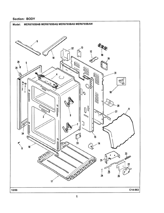 Diagram for MER6765BAW