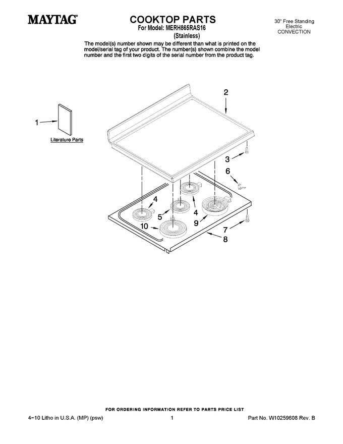 Diagram for MERH865RAS16
