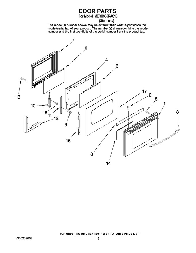 Diagram for MERH865RAS16
