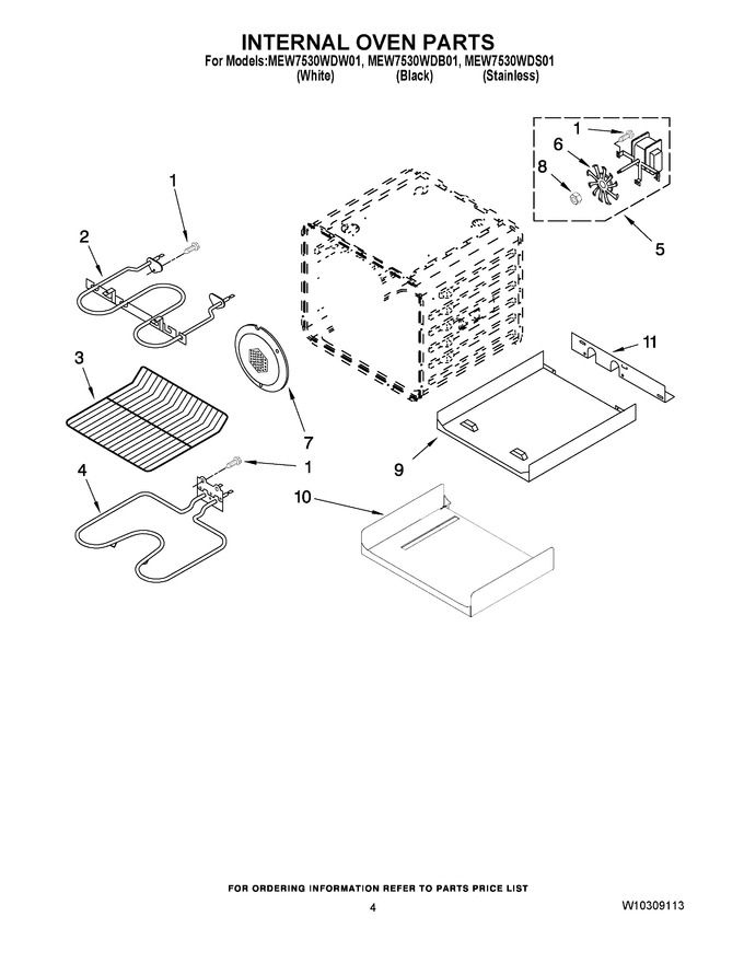 Diagram for MEW7530WDS01