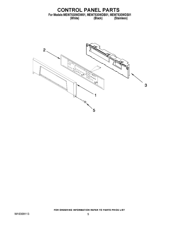 Diagram for MEW7530WDS01