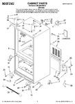 Diagram for 01 - Cabinet Parts
