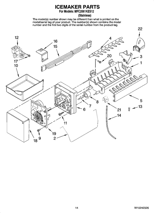 Diagram for MFC2061KES12
