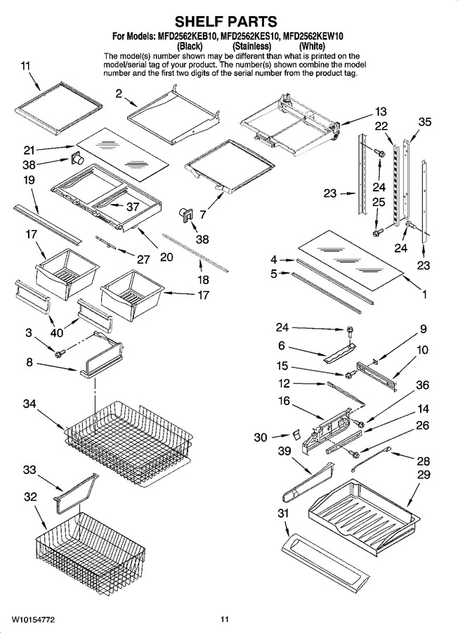 Diagram for MFD2562KEW10