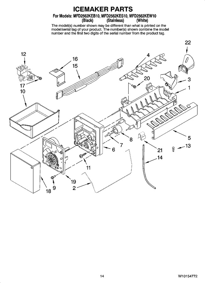 Diagram for MFD2562KEB10