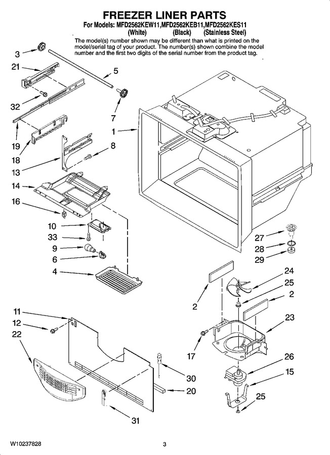 Diagram for MFD2562KEB11