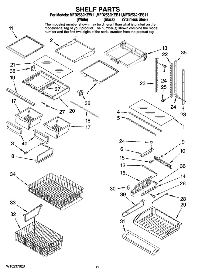 Diagram for MFD2562KEB11