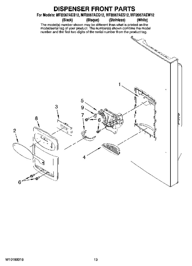 Diagram for MFI2067AES12