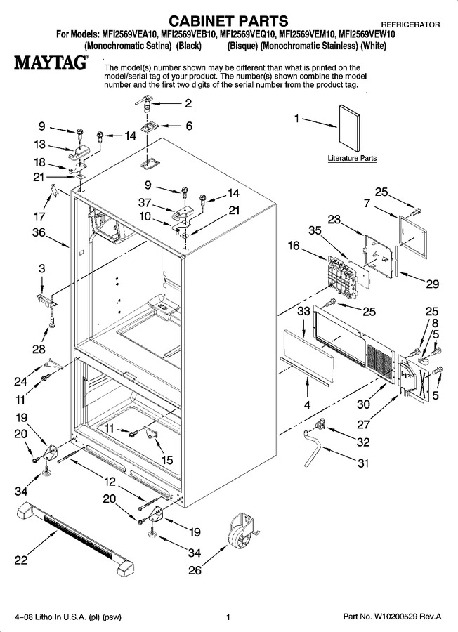 Diagram for MFI2569VEA10