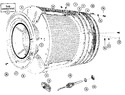 Diagram for 23 - Basket & Outer Shell Assembly(series 11)