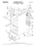 Diagram for 01 - Cabinet Parts
