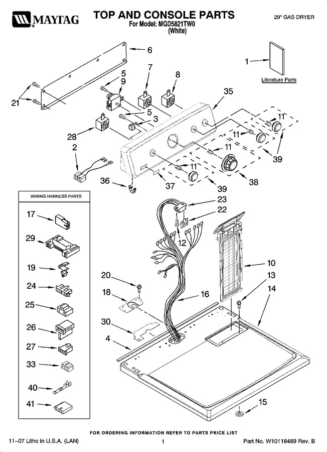 Diagram for MGD5821TW0