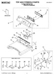 Diagram for 01 - Top And Console Parts