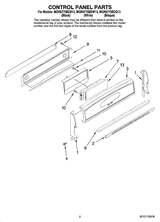 Diagram for MGR6775BDW13