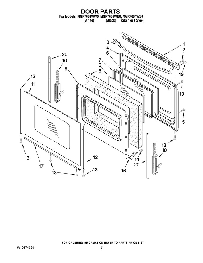 Diagram for MGR7661WW0