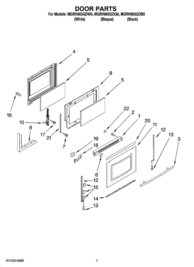 Diagram for MGRH865QDQ0