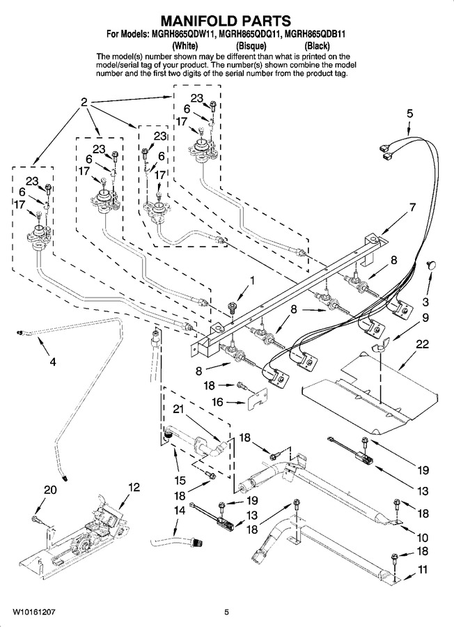 Diagram for MGRH865QDW11