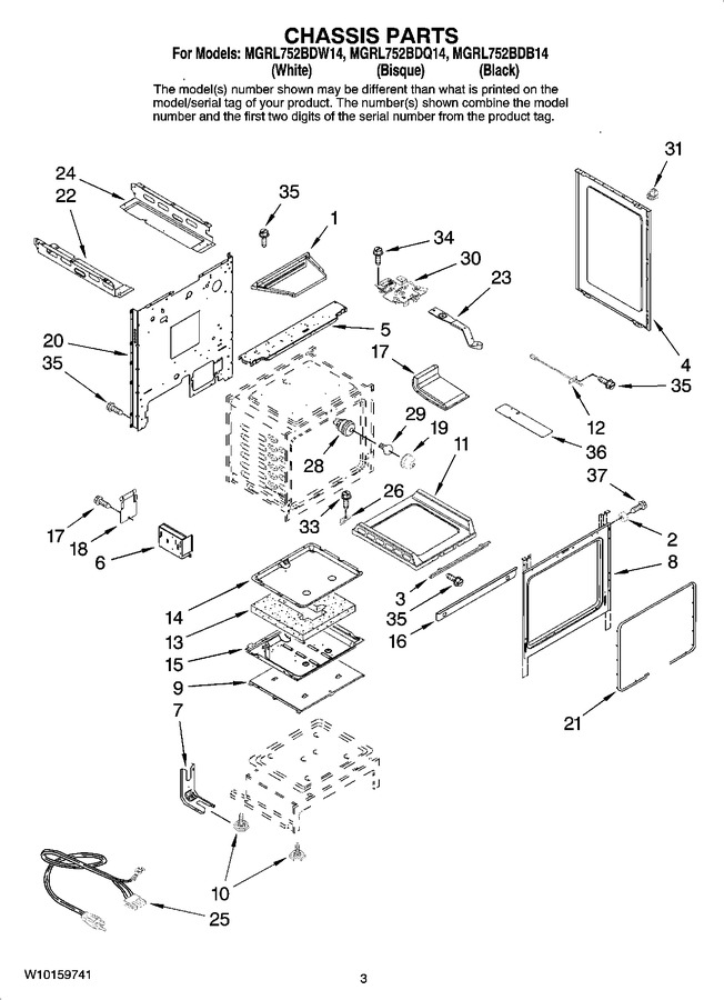 Diagram for MGRL752BDW14