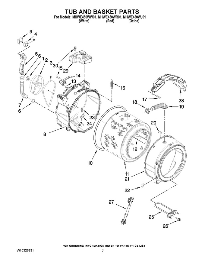 Diagram for MHWE450WR01
