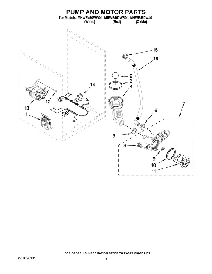Diagram for MHWE450WR01