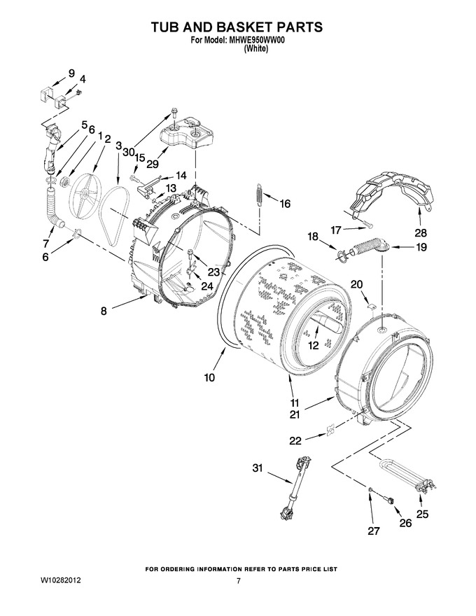 Diagram for MHWE950WW00