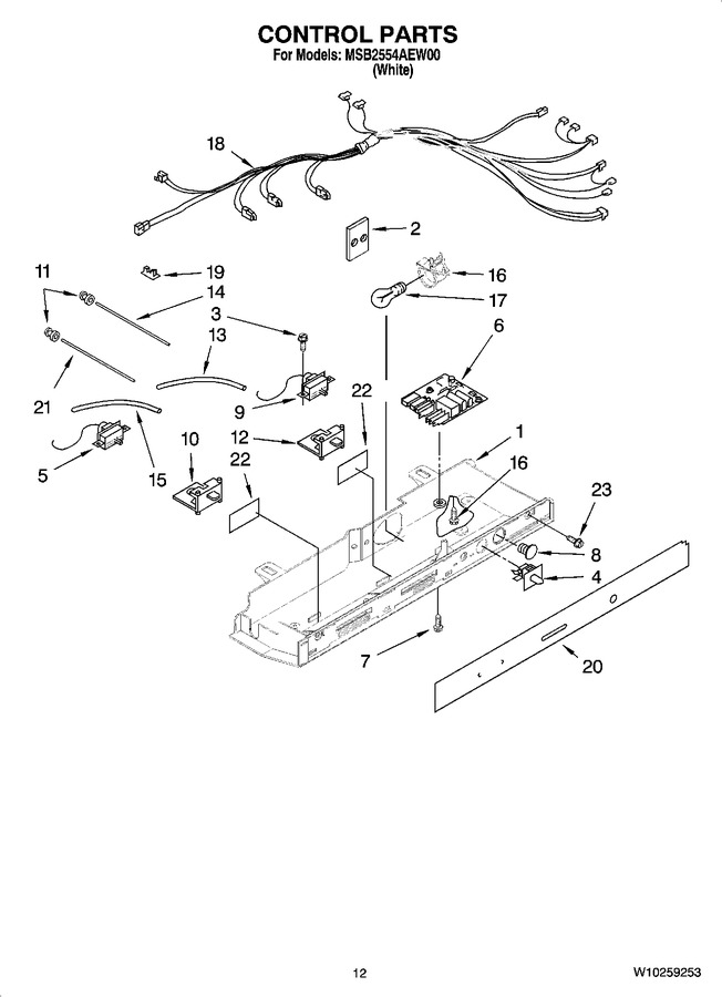 Diagram for MSB2554AEW00
