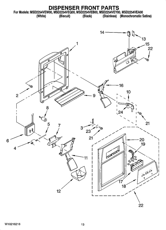 Diagram for MSD2254VEA00